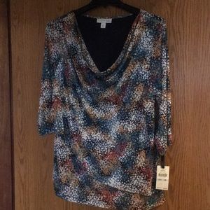 Emaline Woman 3/4 length blouse NWT